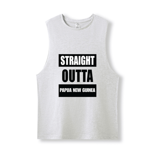 STRAIGHT OUTTA PAPUA NEW GUINEA | UNISEX COTTON TANK - Stick N It