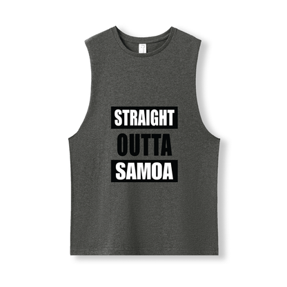 STRAIGHT OUTTA SAMOA | UNISEX COTTON TANK - Stick N It