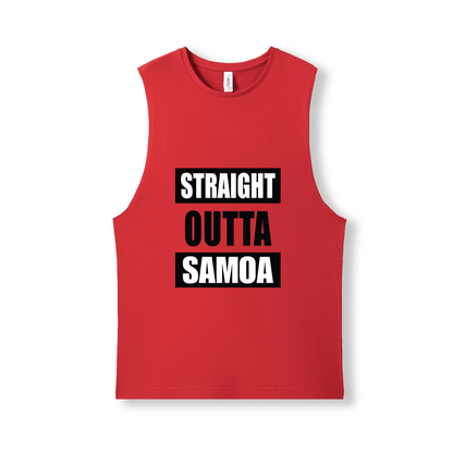 STRAIGHT OUTTA SAMOA | UNISEX COTTON TANK - Stick N It