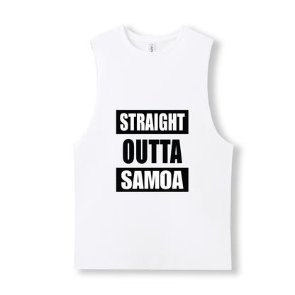 STRAIGHT OUTTA SAMOA | UNISEX COTTON TANK - Stick N It