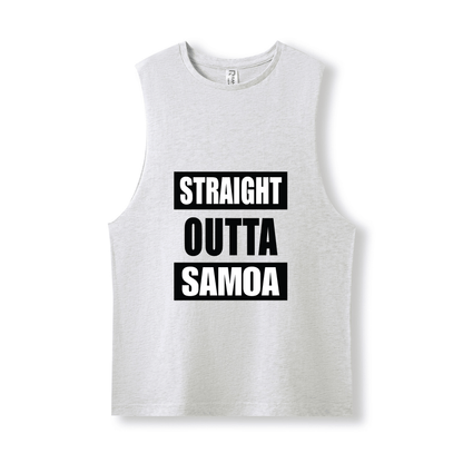 STRAIGHT OUTTA SAMOA | UNISEX COTTON TANK - Stick N It