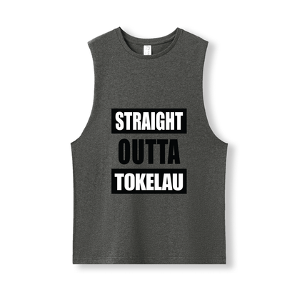 STRAIGHT OUTTA TOKELAU | UNISEX COTTON TANK - Stick N It