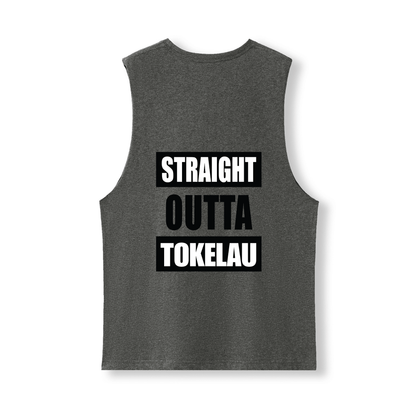STRAIGHT OUTTA TOKELAU | UNISEX COTTON TANK - Stick N It