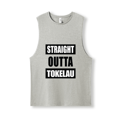 STRAIGHT OUTTA TOKELAU | UNISEX COTTON TANK - Stick N It
