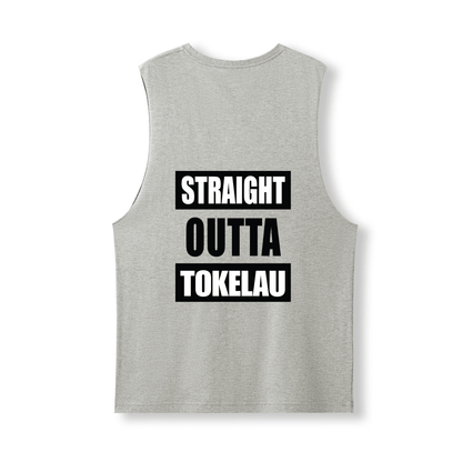 STRAIGHT OUTTA TOKELAU | UNISEX COTTON TANK - Stick N It