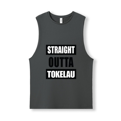 STRAIGHT OUTTA TOKELAU | UNISEX COTTON TANK - Stick N It