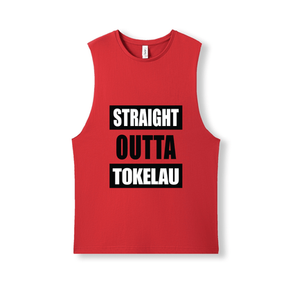 STRAIGHT OUTTA TOKELAU | UNISEX COTTON TANK - Stick N It