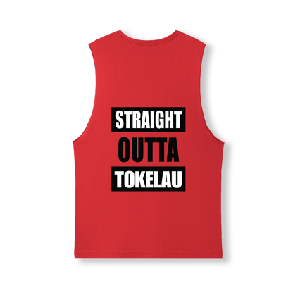 STRAIGHT OUTTA TOKELAU | UNISEX COTTON TANK - Stick N It