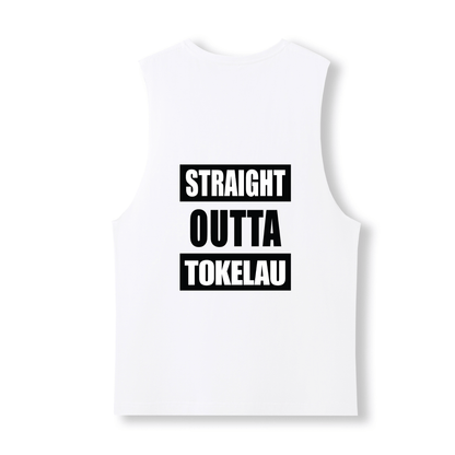 STRAIGHT OUTTA TOKELAU | UNISEX COTTON TANK - Stick N It