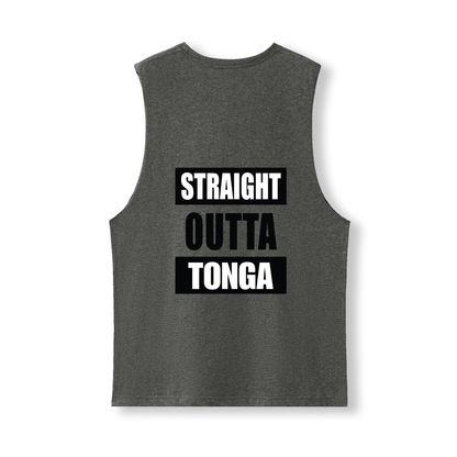 STRAIGHT OUTTA TONGA | UNISEX COTTON TANK - Stick N It