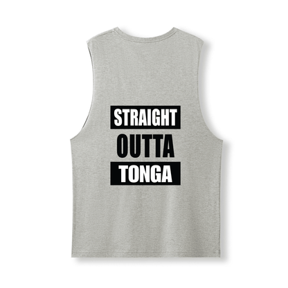 STRAIGHT OUTTA TONGA | UNISEX COTTON TANK - Stick N It