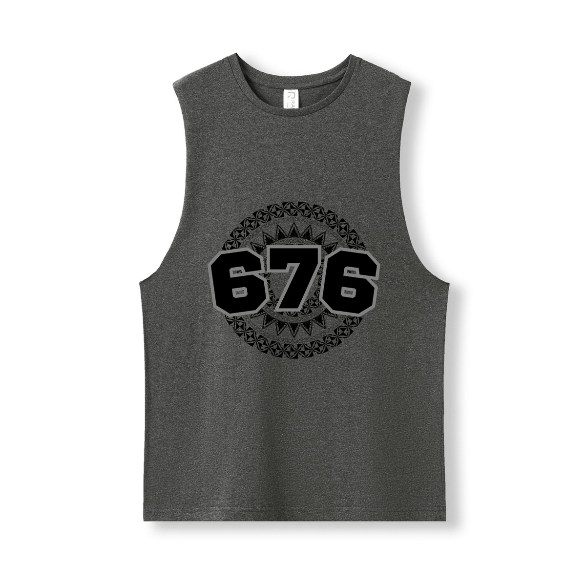 TONGA | 676 | UNISEX COTTON TANK | BLACK DESIGN - Stick N It