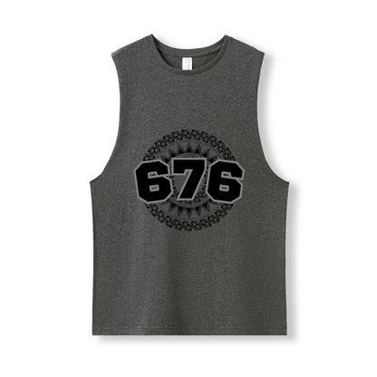 TONGA | 676 | UNISEX COTTON TANK | BLACK DESIGN - Stick N It