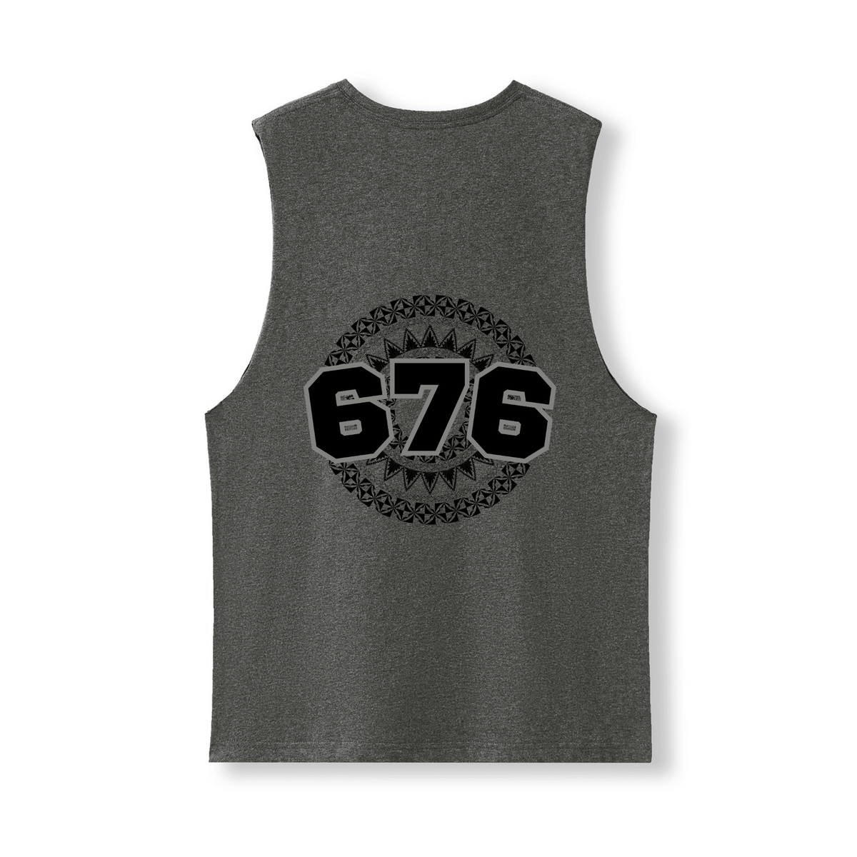 TONGA | 676 | UNISEX COTTON TANK | BLACK DESIGN - Stick N It