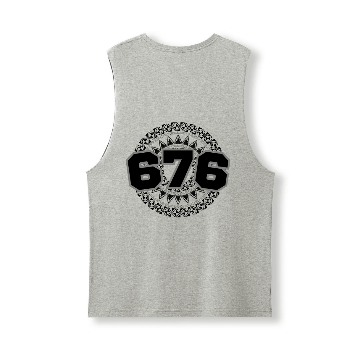TONGA | 676 | UNISEX COTTON TANK | BLACK DESIGN - Stick N It