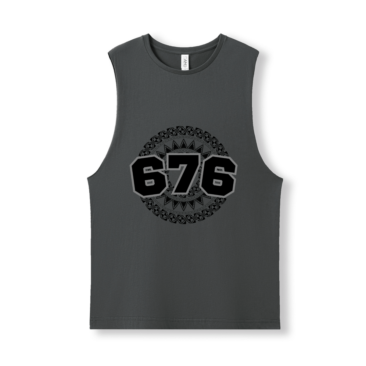 TONGA | 676 | UNISEX COTTON TANK | BLACK DESIGN - Stick N It