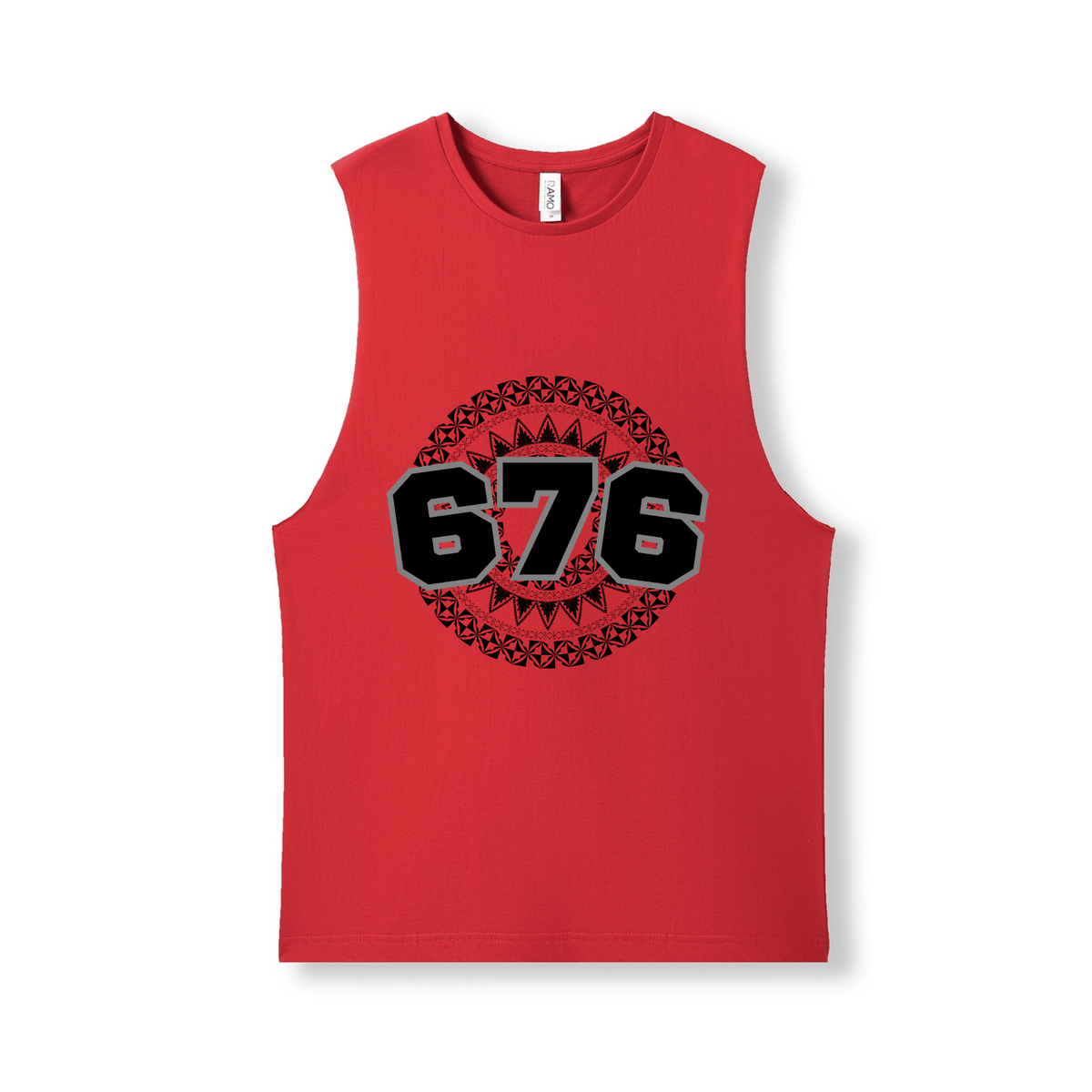 TONGA | 676 | UNISEX COTTON TANK | BLACK DESIGN - Stick N It