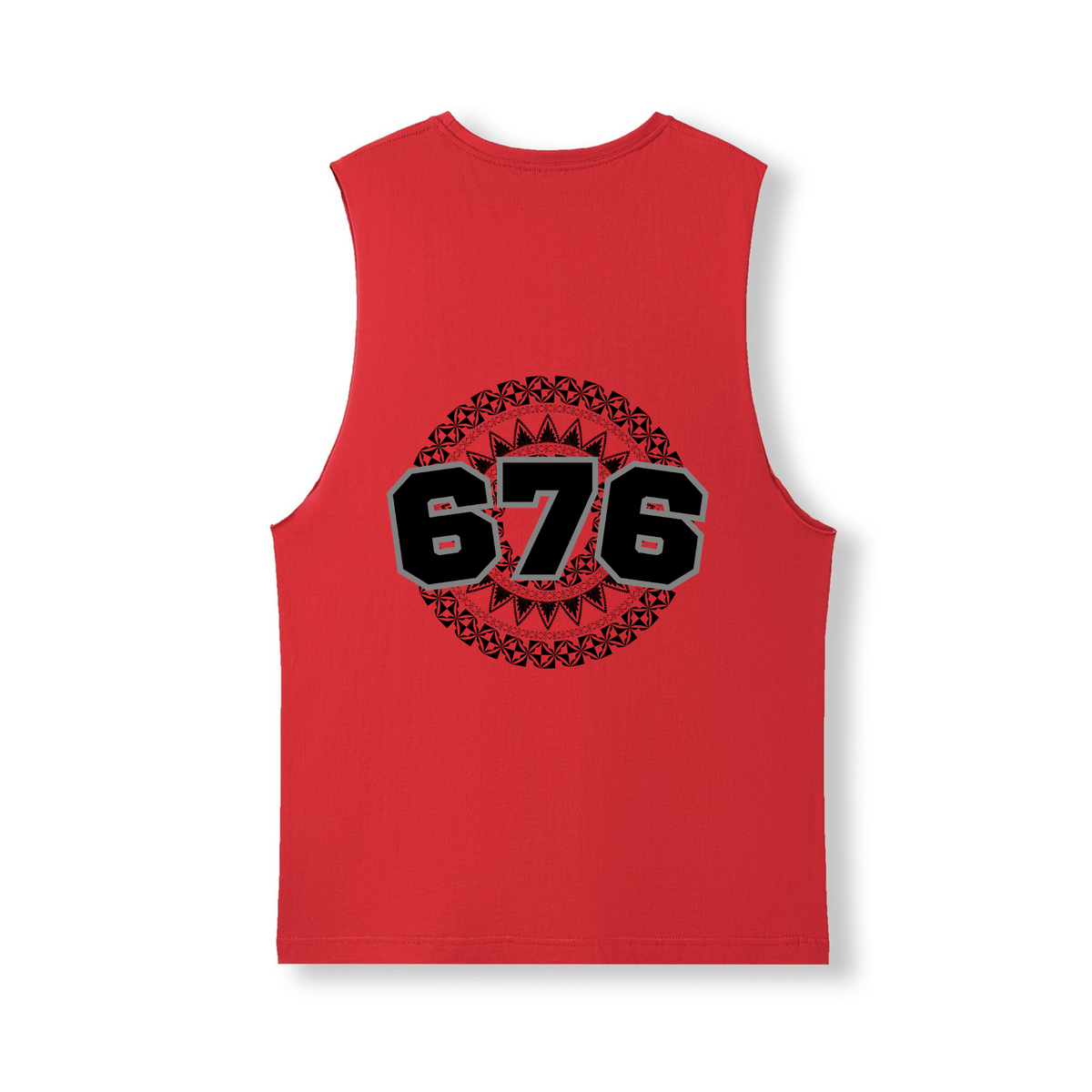 TONGA | 676 | UNISEX COTTON TANK | BLACK DESIGN - Stick N It