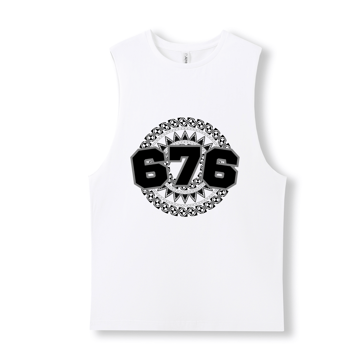 TONGA | 676 | UNISEX COTTON TANK | BLACK DESIGN - Stick N It