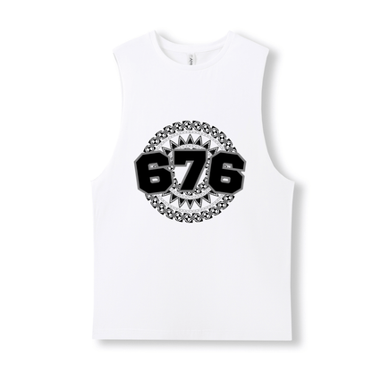 TONGA | 676 | UNISEX COTTON TANK | BLACK DESIGN - Stick N It