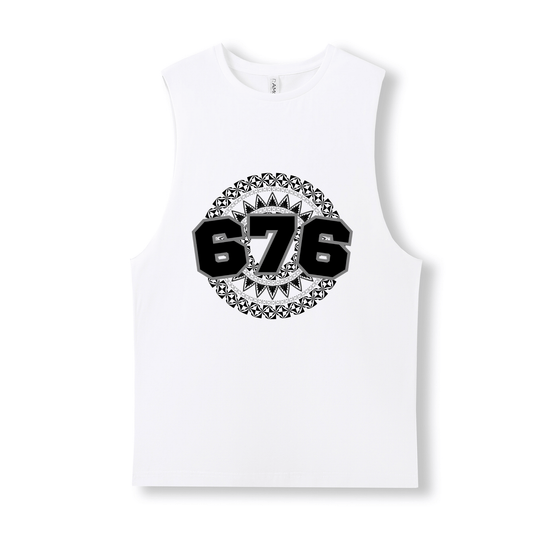 TONGA | 676 | UNISEX COTTON TANK | BLACK DESIGN - Stick N It