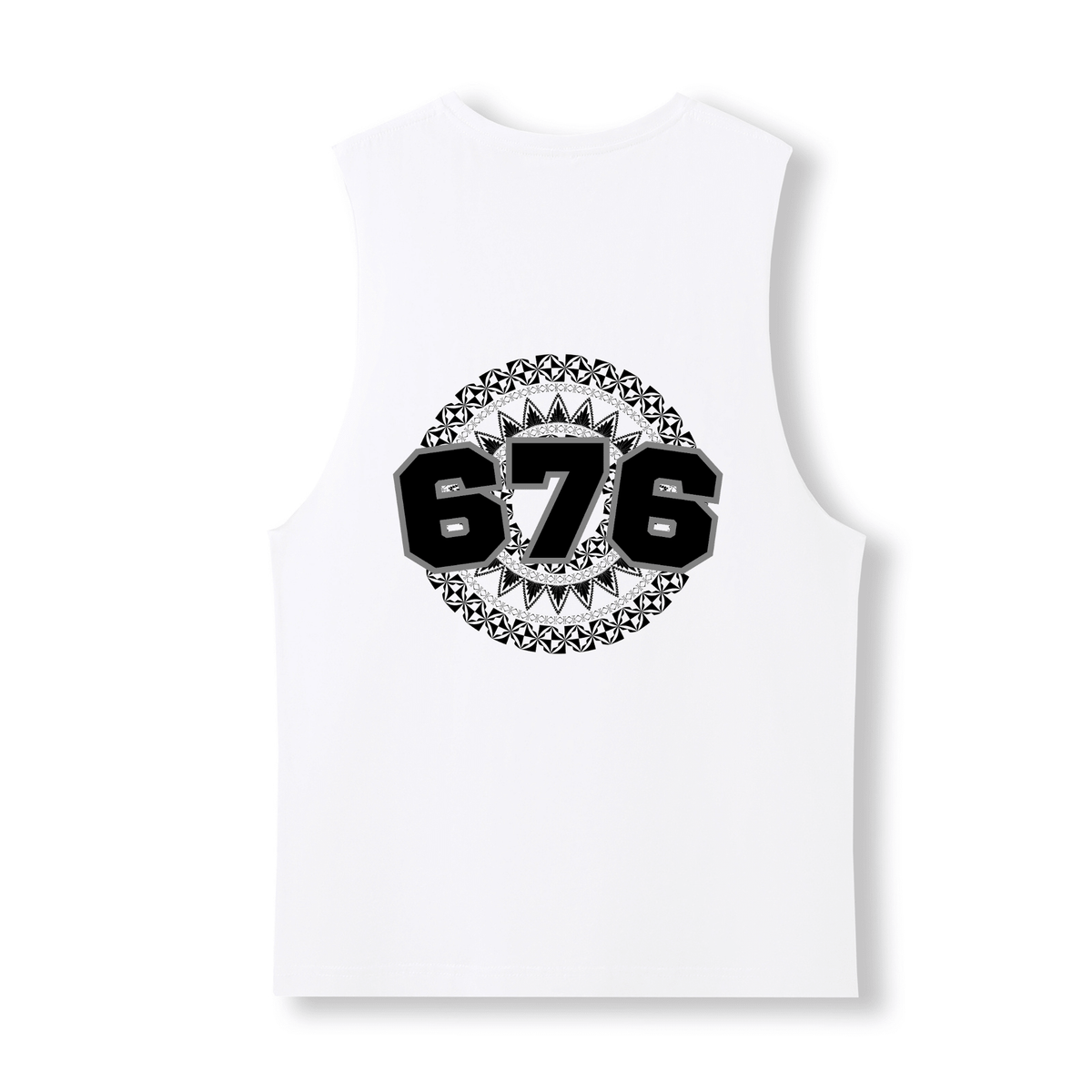 TONGA | 676 | UNISEX COTTON TANK | BLACK DESIGN - Stick N It