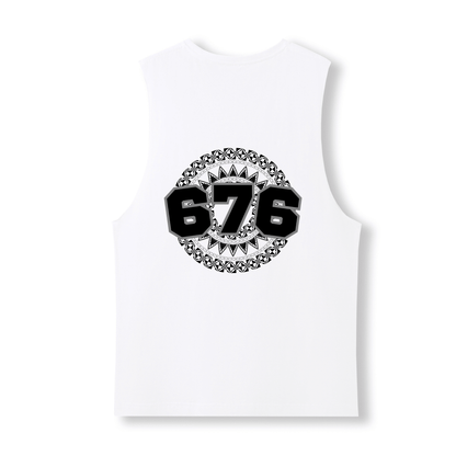 TONGA | 676 | UNISEX COTTON TANK | BLACK DESIGN - Stick N It