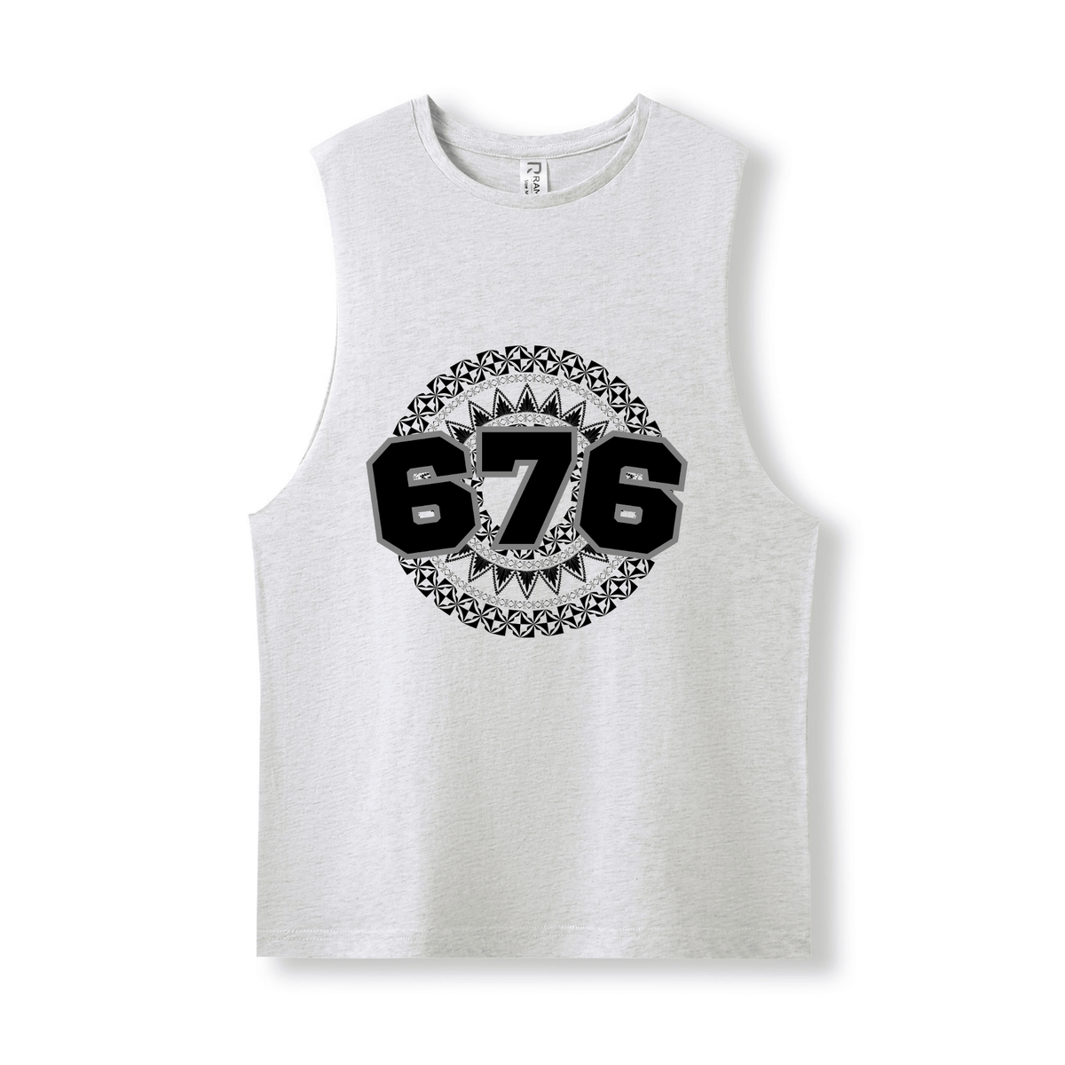 TONGA | 676 | UNISEX COTTON TANK | BLACK DESIGN - Stick N It