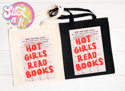 LIBRARY CARD REUSABLE TOTE BAGS - Stick N It