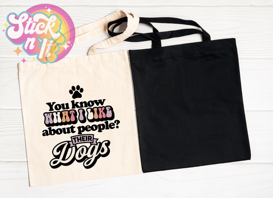PEOPLE'S DOGS TOTE BAG - Stick N It
