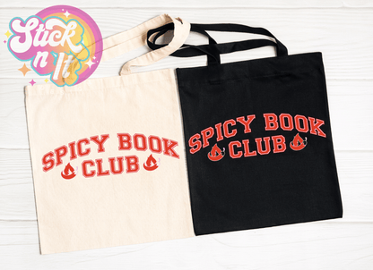 SPICY BOOKISH REUSABLE TOTE BAGS - Stick N It