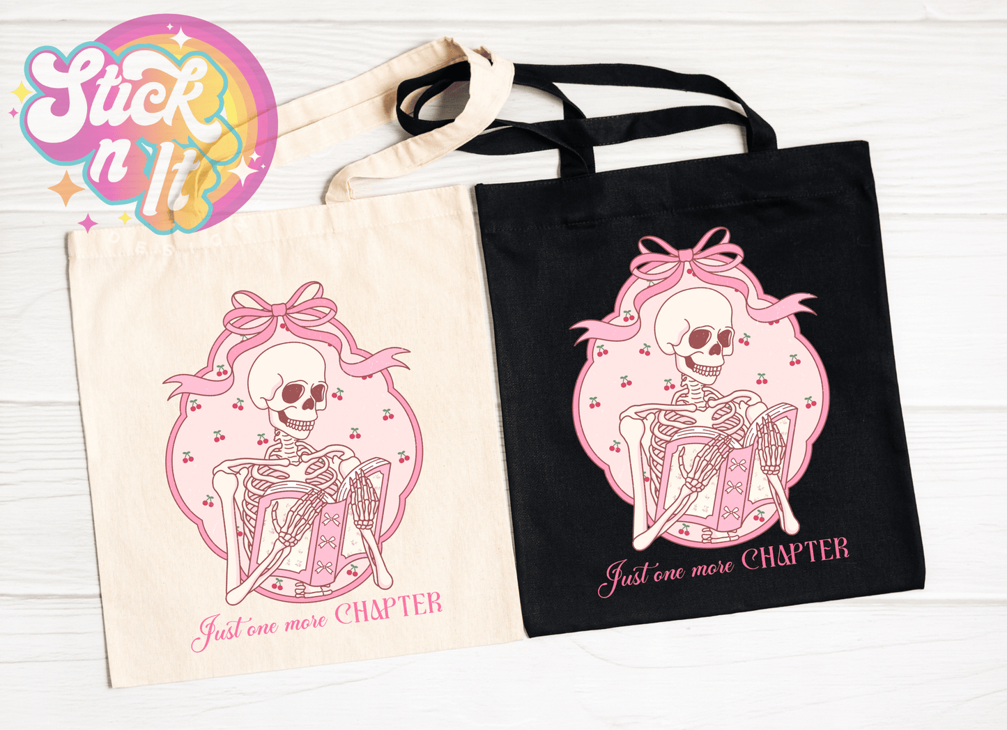 PRETTY BOOKISH REUSABLE TOTE BAGS - Stick N It