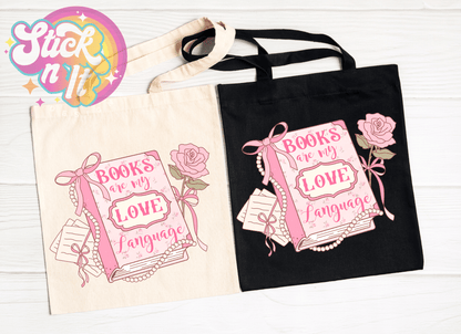PRETTY BOOKISH REUSABLE TOTE BAGS - Stick N It