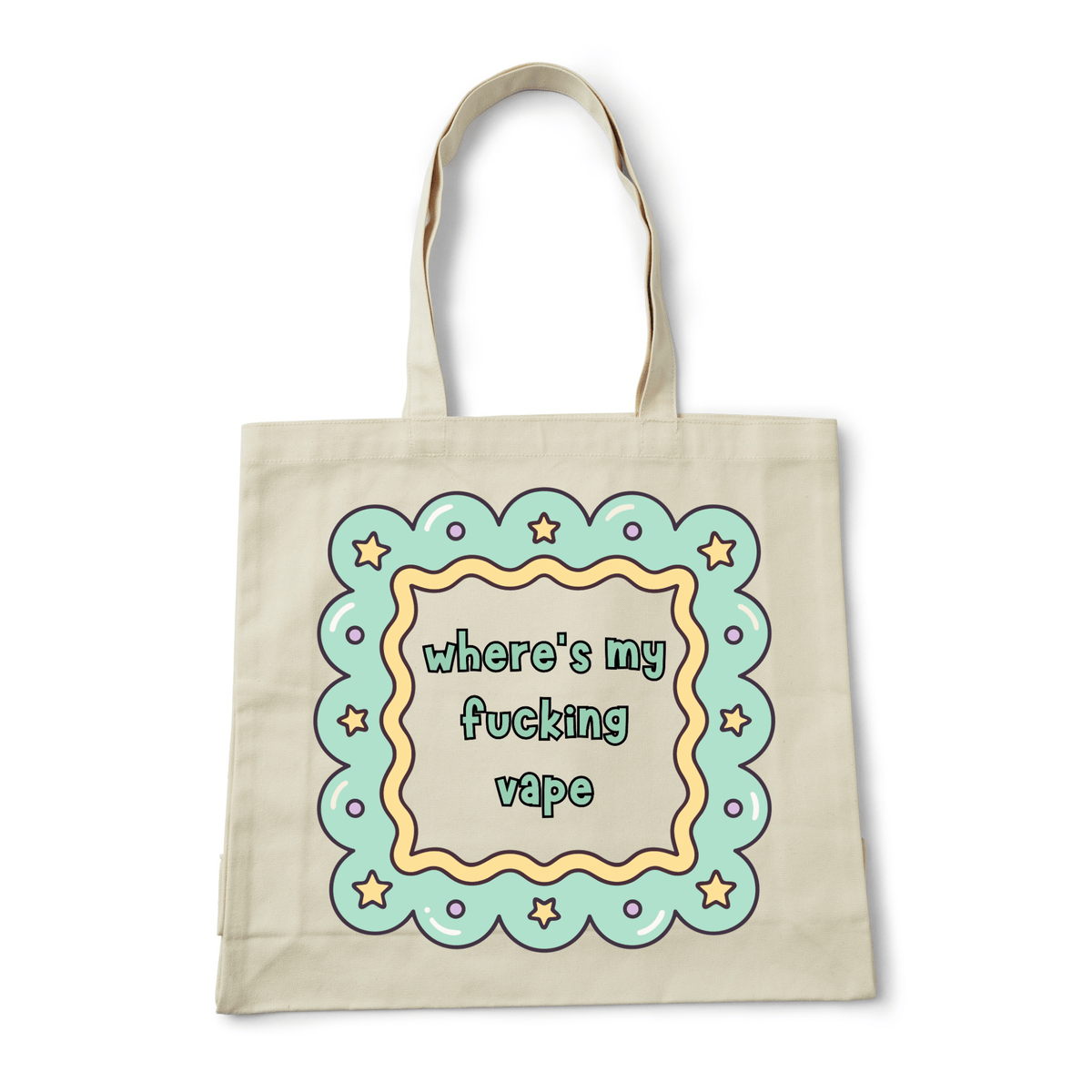 WHERE'S MY F..KING VAPE TOTE BAG - Stick N It