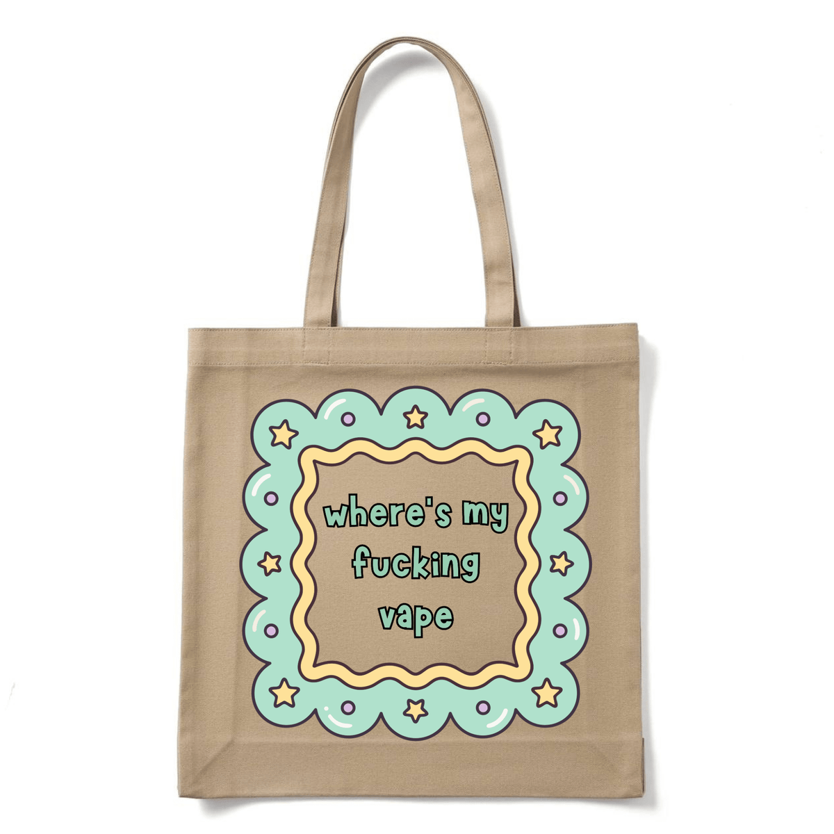 WHERE'S MY F..KING VAPE TOTE BAG - Stick N It