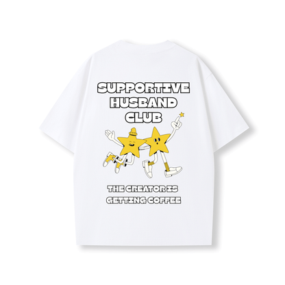SUPPORTIVE HUSBAND CLUB OVERSIZE SHIRT - Stick N It