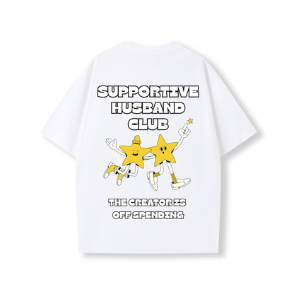 SUPPORTIVE HUSBAND CLUB OVERSIZE SHIRT - Stick N It
