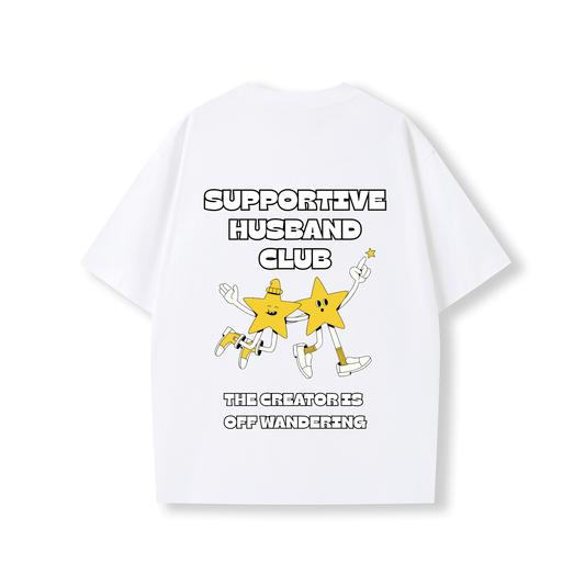 SUPPORTIVE HUSBAND CLUB OVERSIZE SHIRT - Stick N It