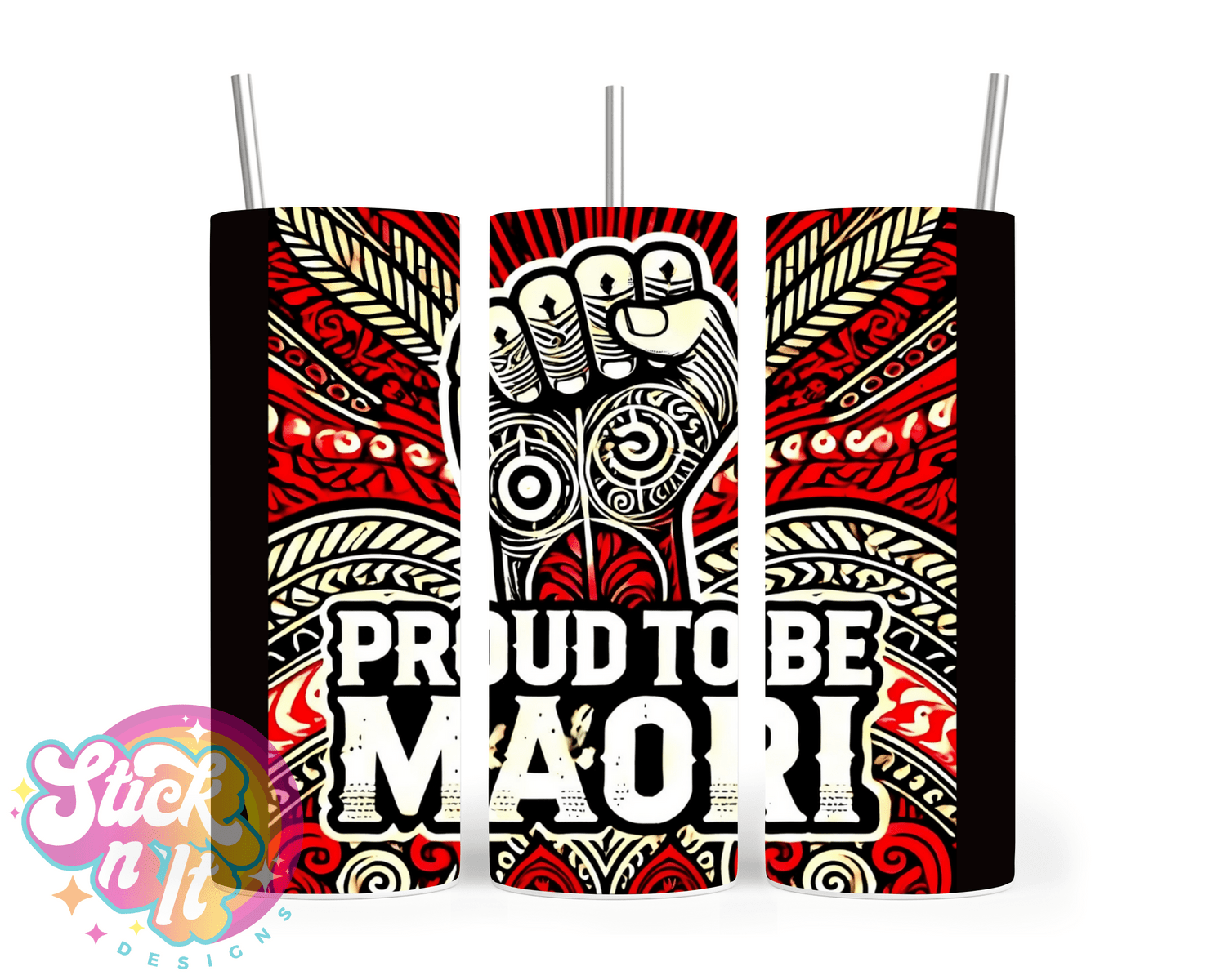 PROUD TO BE MAORI INSULATED TUMBLER - Stick N It