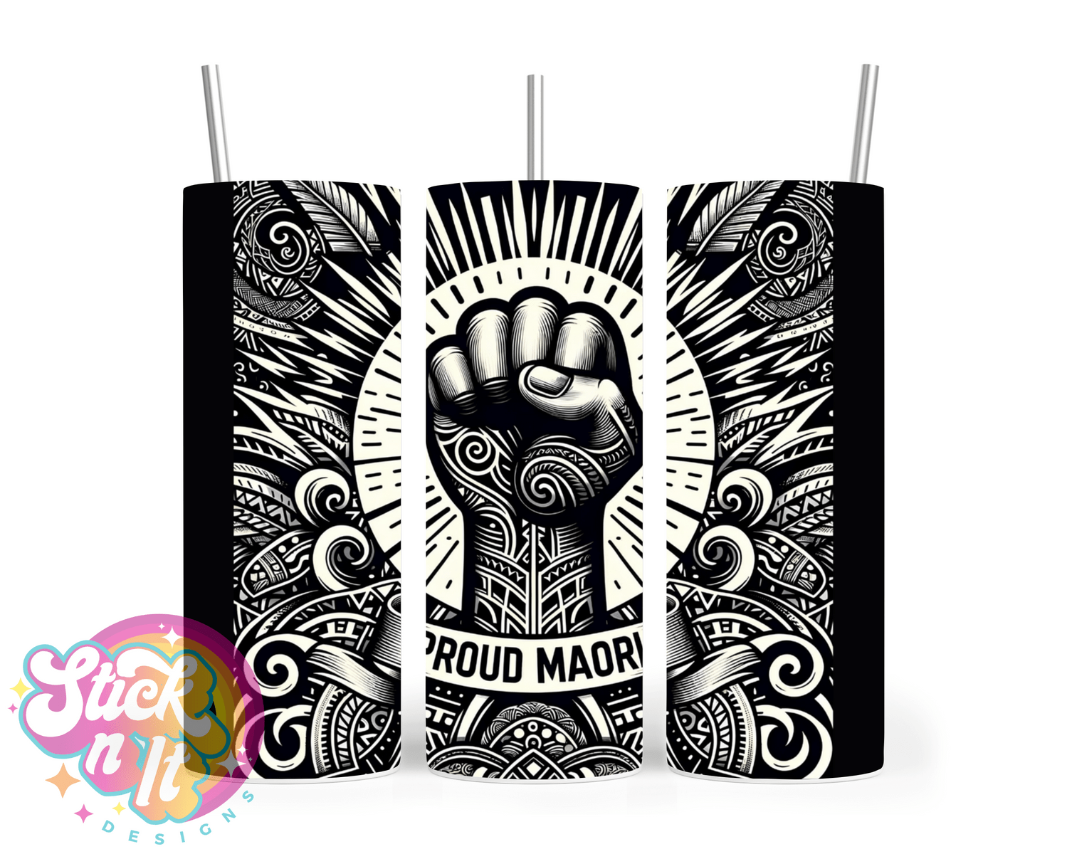 PROUD MAORI INSULATED TUMBLER - Stick N It