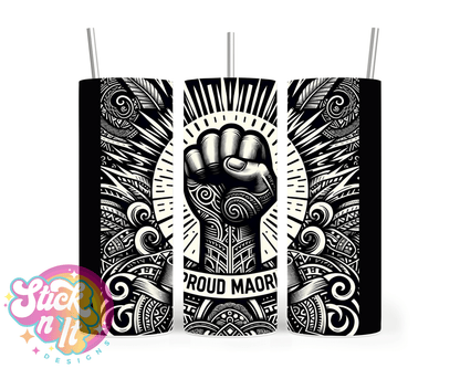PROUD MAORI INSULATED TUMBLER - Stick N It