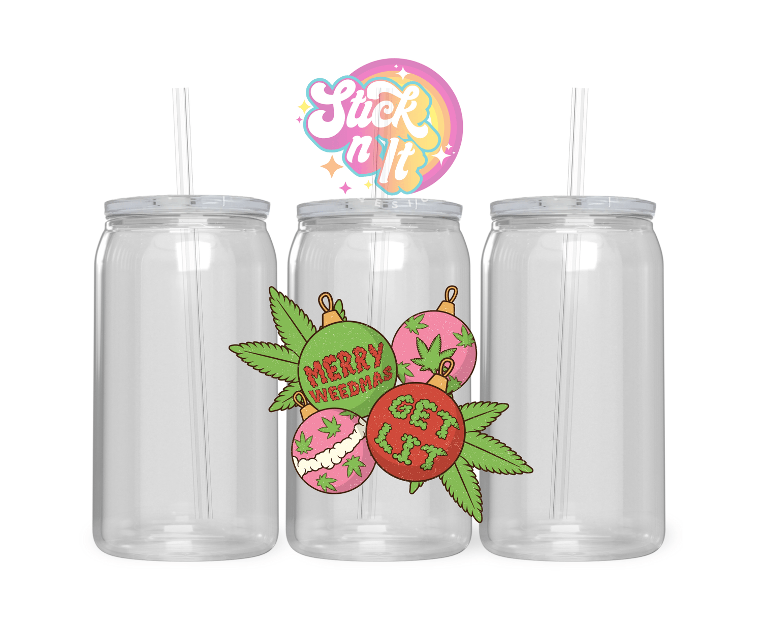 MERRY CHRISTMAS 420 ACRYLIC CUP - Stick N It