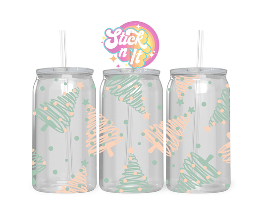 PASTEL CHRISTMAS TREE ACRYLIC CUP - Stick N It
