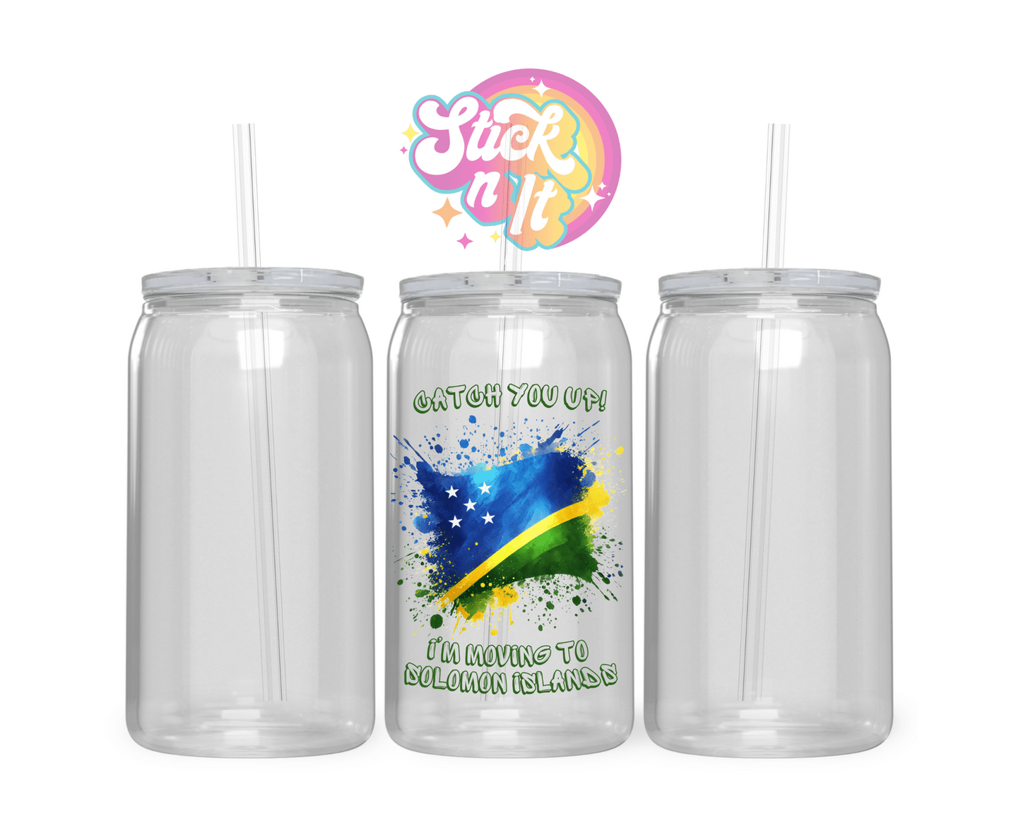 CHEEKY SOLOMON ISLANDS ACRYLIC CUP - Stick N It