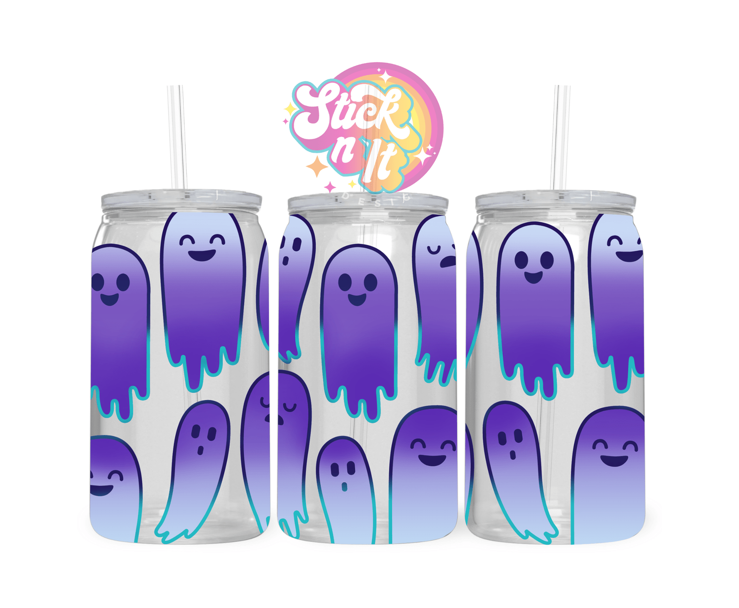 PURPLE GHOSTS ACRYLIC CUP - Stick N It