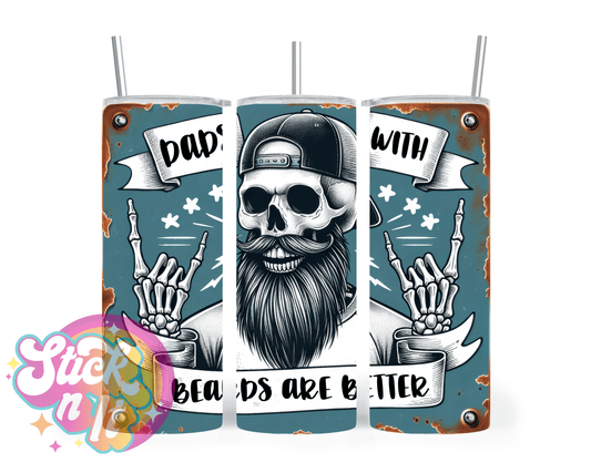 DADS WITH BEARDS INSULATED TUMBLER - Stick N It
