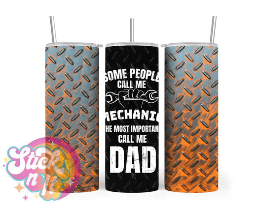 MECHANIC DAD INSULATED TUMBLER - Stick N It