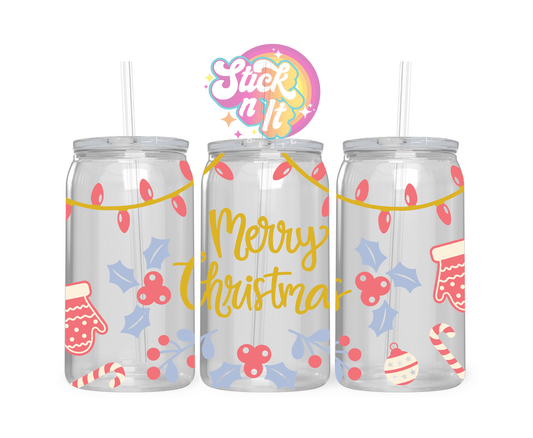 MERRY CHRISTMAS ACRYLIC CUP - Stick N It