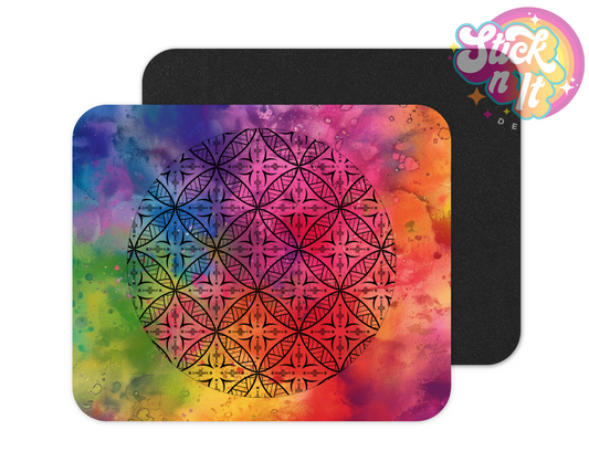 Mouse pad featuring a Polynesian Samoa design.
