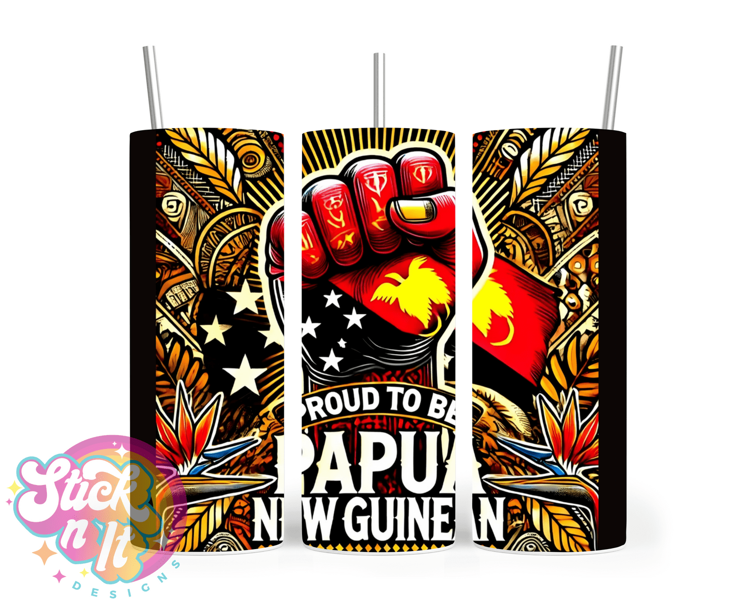 PROUD TO BE PAPUA NEW GUINEAN INSULATED TUMBLER - Stick N It